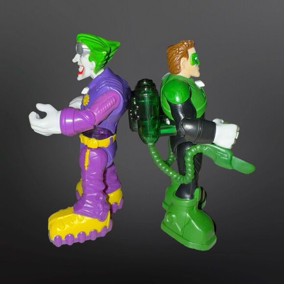 2012 DC Superfriends Hero World Voice Comm Figures Green Lantern & Joker  B19 - Picture 10 of 11